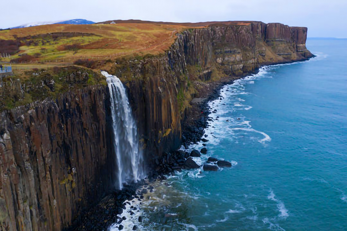 Kilt Rock waterfall