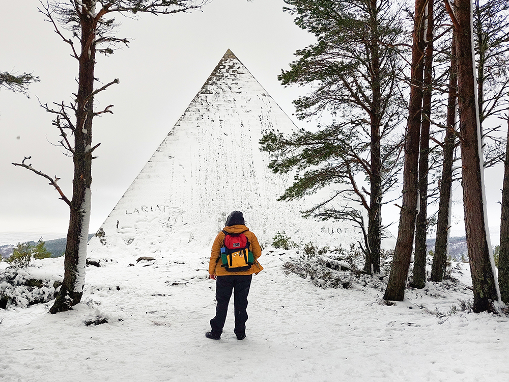 Kopiec Alberta w sniegu