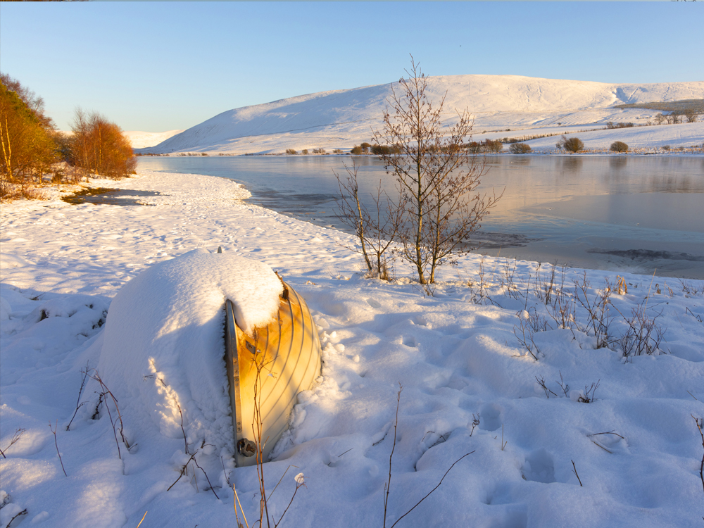 Pentland Hills pokryte sniegiem