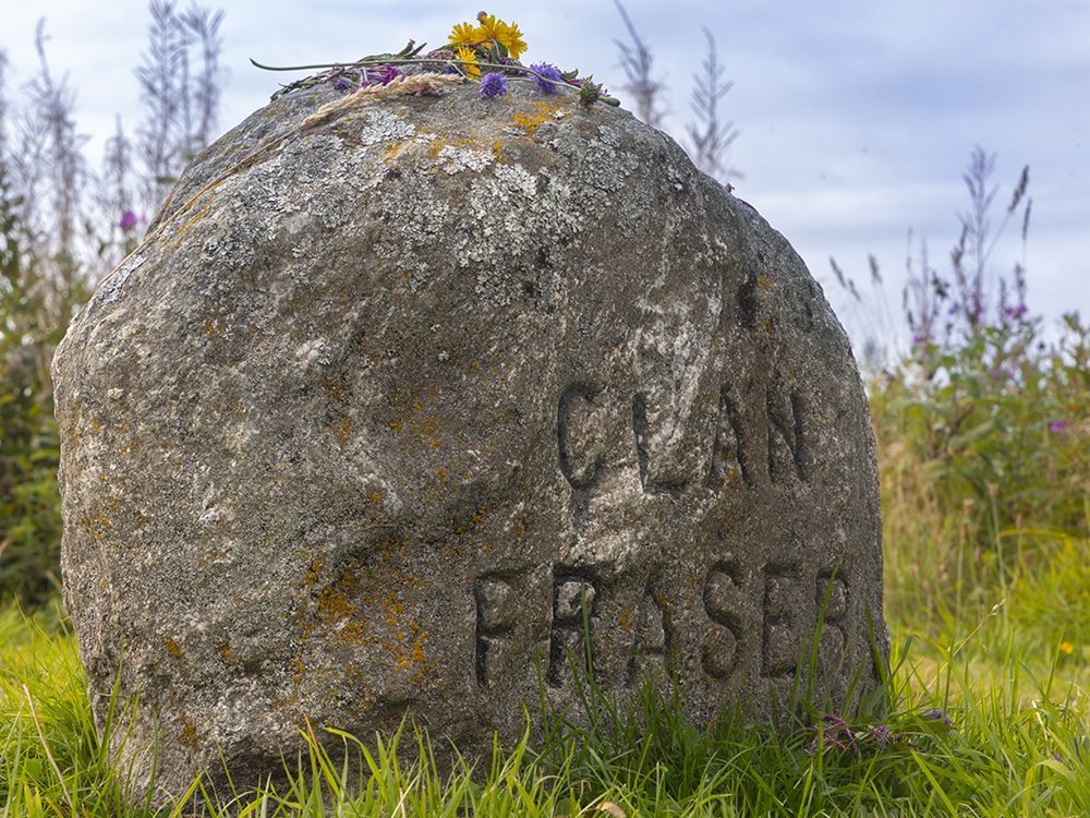 Klan Fraser kamien na polu bitwy Culloden