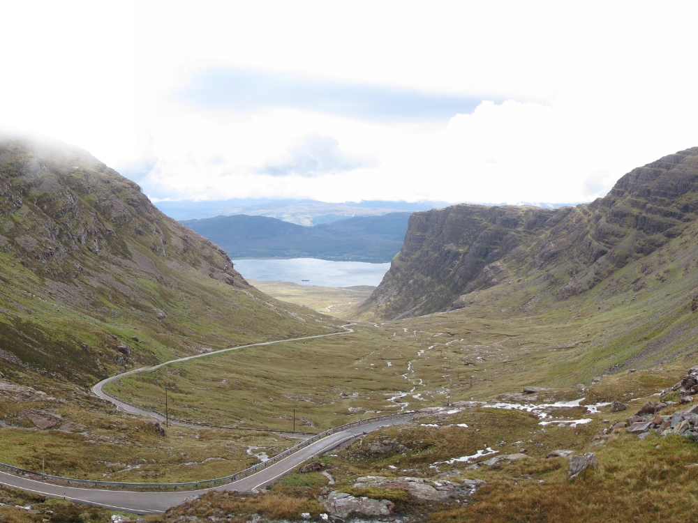 Kreta droga przez przełecz Bealach Na Ba w Applecross, NC500